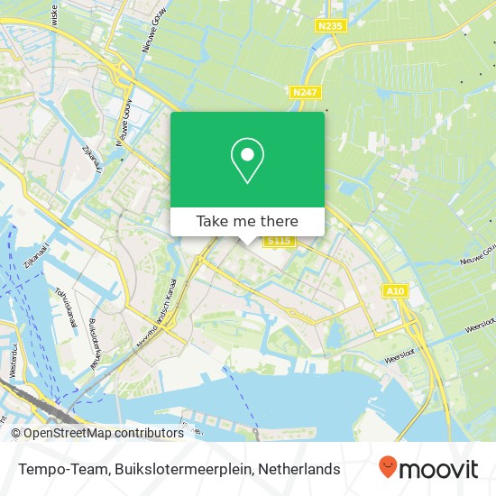 Tempo-Team, Buikslotermeerplein map