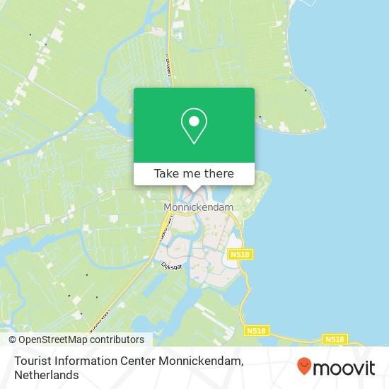 Tourist Information Center Monnickendam map