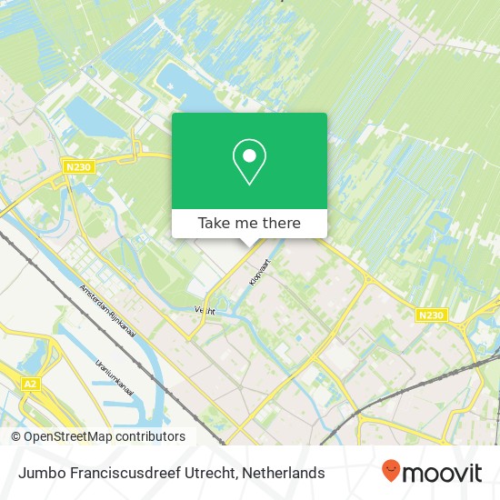 Jumbo Franciscusdreef Utrecht, Franciscusdreef 88 map
