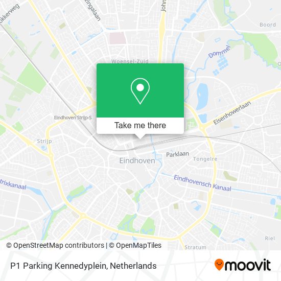 P1 Parking Kennedyplein map