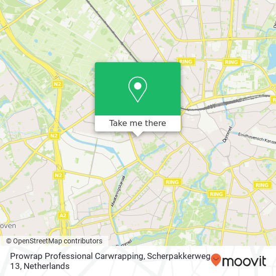 Prowrap Professional Carwrapping, Scherpakkerweg 13 map