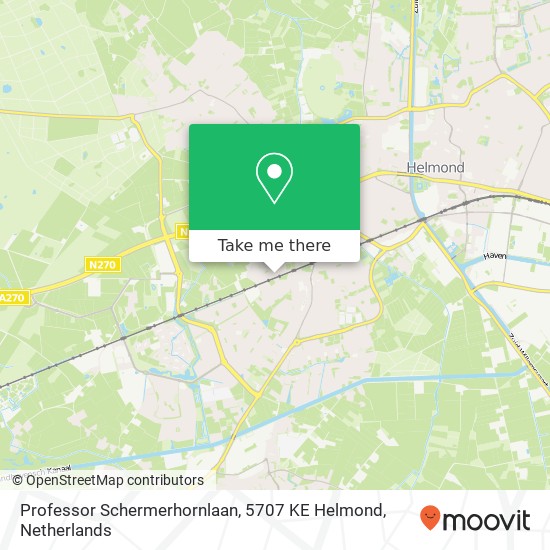 Professor Schermerhornlaan, 5707 KE Helmond map