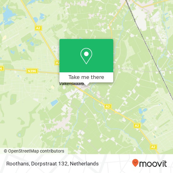 Roothans, Dorpstraat 132 map