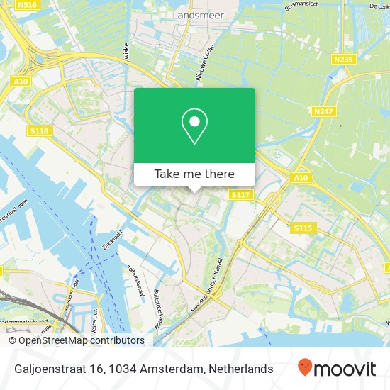 Galjoenstraat 16, 1034 Amsterdam Karte