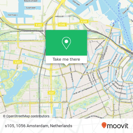 s105, 1056 Amsterdam map