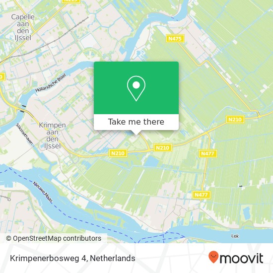 Krimpenerbosweg 4 map