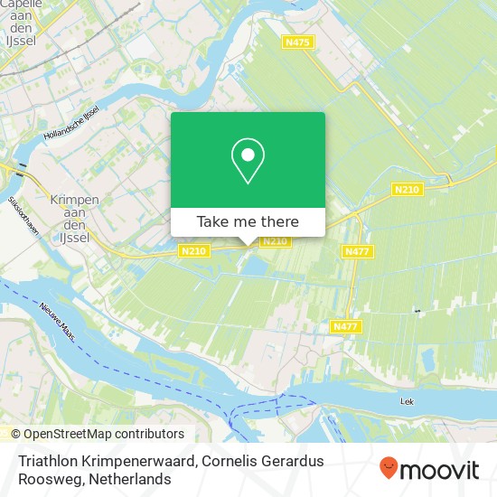 Triathlon Krimpenerwaard, Cornelis Gerardus Roosweg map