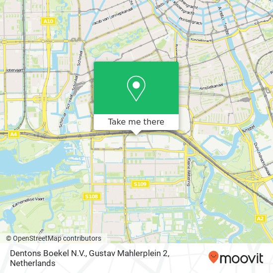 Dentons Boekel N.V., Gustav Mahlerplein 2 map