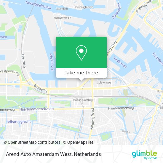 Arend Auto Amsterdam West Karte