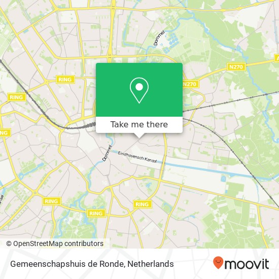 Gemeenschapshuis de Ronde map