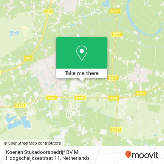 Koenen Stukadoorsbedrijf BV M, Hoogschaijksestraat 11 map