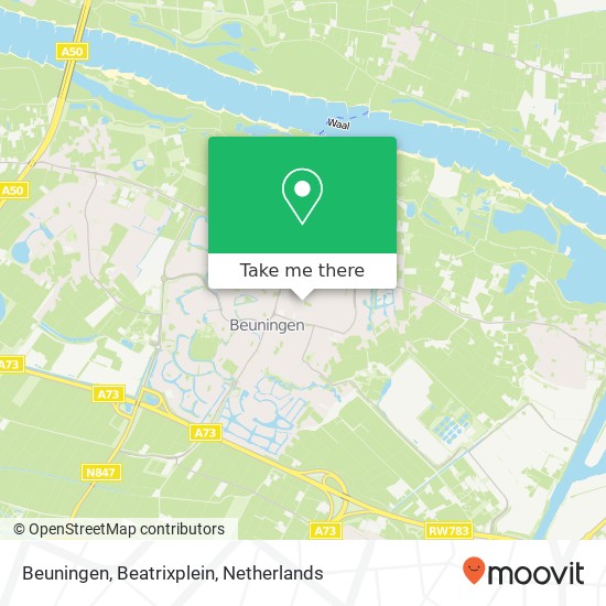 Beuningen, Beatrixplein map