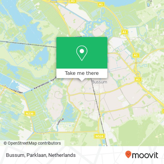 Bussum, Parklaan map
