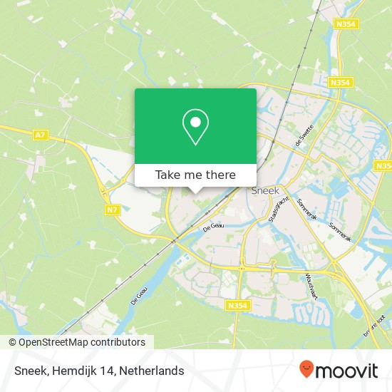 Sneek, Hemdijk 14 map