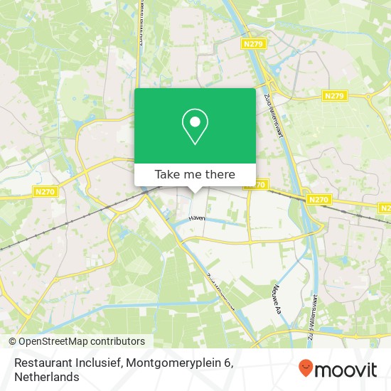 Restaurant Inclusief, Montgomeryplein 6 map