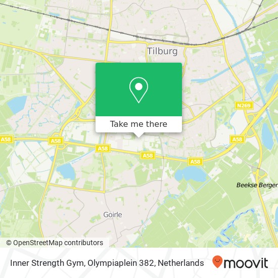 Inner Strength Gym, Olympiaplein 382 map