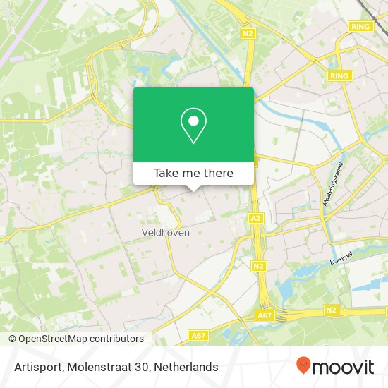 Artisport, Molenstraat 30 map