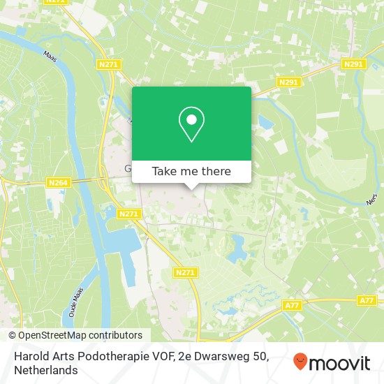 Harold Arts Podotherapie VOF, 2e Dwarsweg 50 map