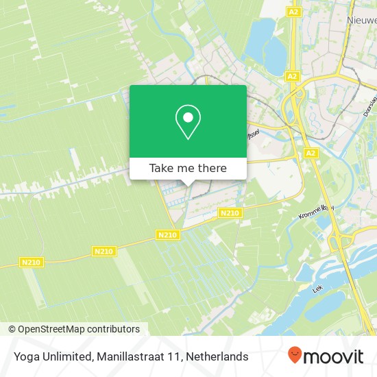 Yoga Unlimited, Manillastraat 11 map