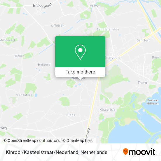 Kinrooi / Kasteelstraat / Nederland map