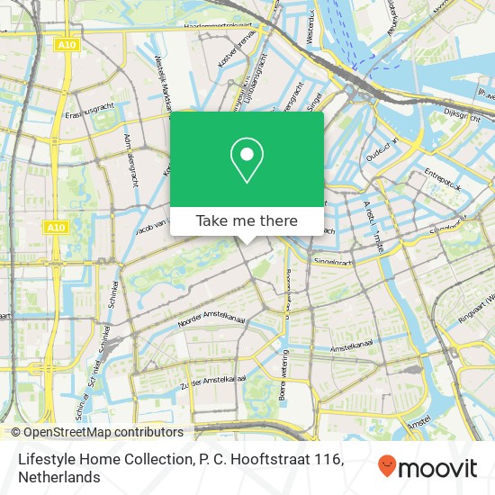 Lifestyle Home Collection, P. C. Hooftstraat 116 map