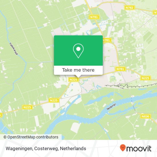 Wageningen, Costerweg Karte