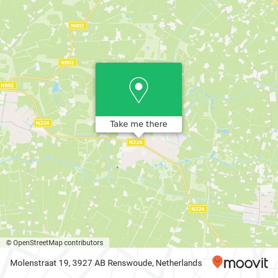 Molenstraat 19, 3927 AB Renswoude map