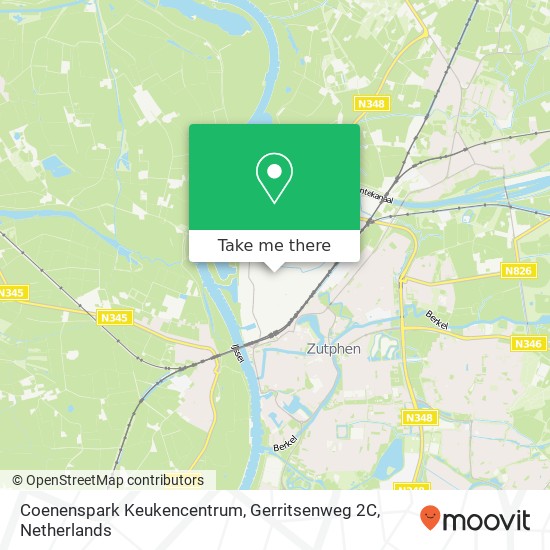 Coenenspark Keukencentrum, Gerritsenweg 2C map