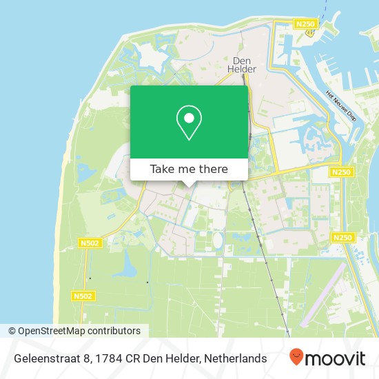 Geleenstraat 8, 1784 CR Den Helder Karte