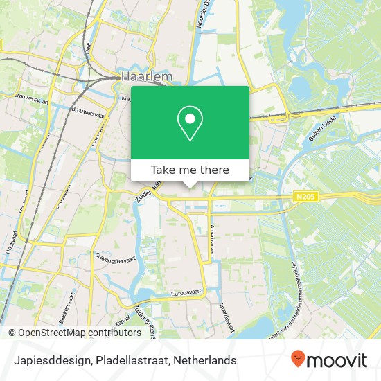 Japiesddesign, Pladellastraat map