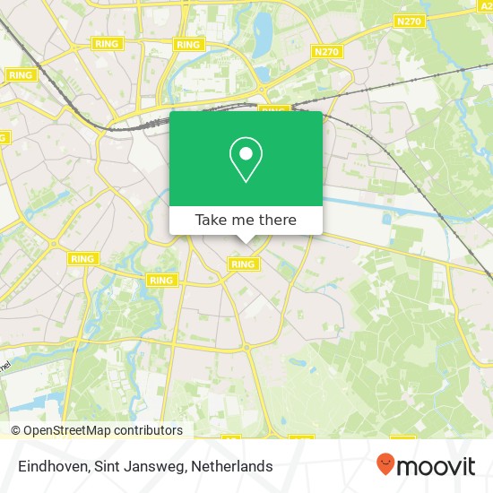 Eindhoven, Sint Jansweg map
