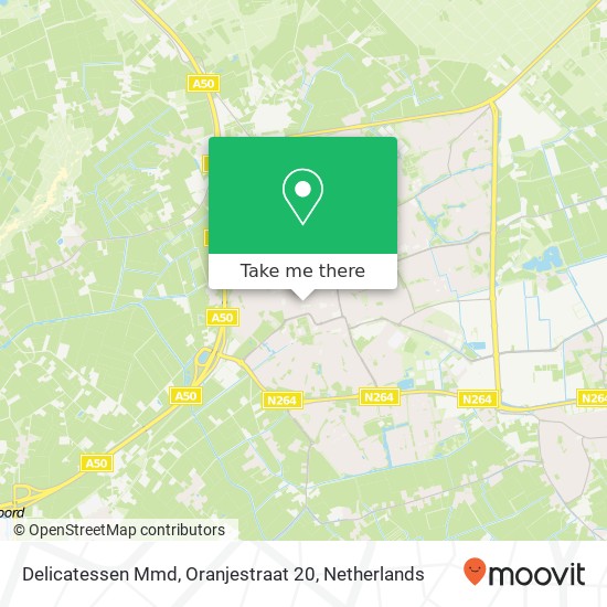 Delicatessen Mmd, Oranjestraat 20 map