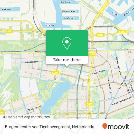 Burgemeester van Tienhovengracht map