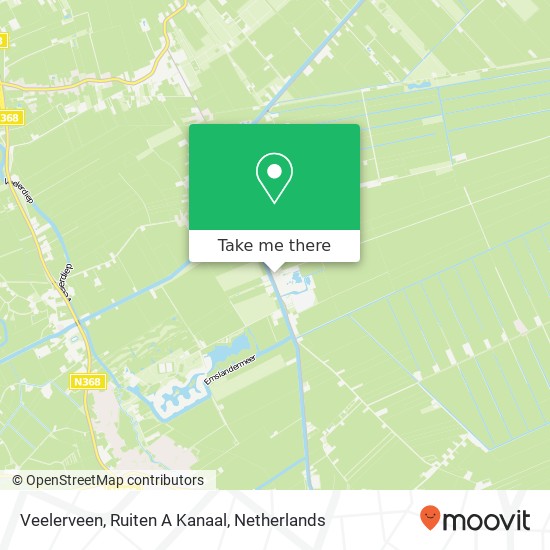 Veelerveen, Ruiten A Kanaal map