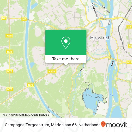 Campagne Zorgcentrum, Médoclaan 66 map