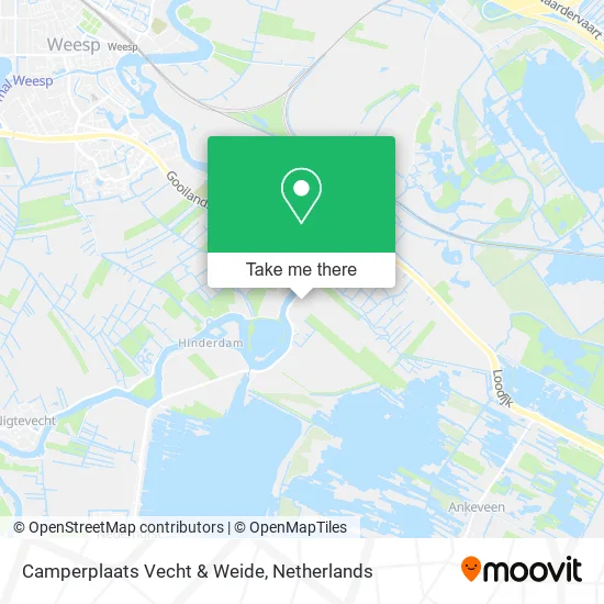 Camperplaats Vecht & Weide map