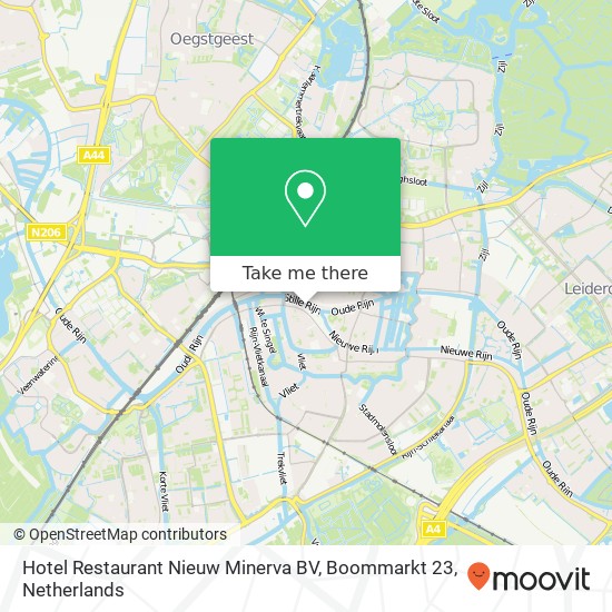 Hotel Restaurant Nieuw Minerva BV, Boommarkt 23 map