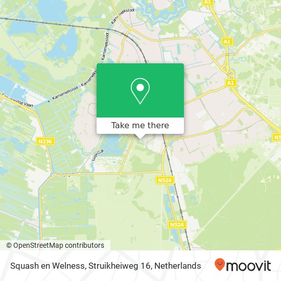 Squash en Welness, Struikheiweg 16 map