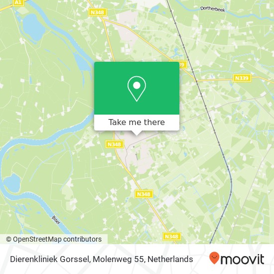 Dierenkliniek Gorssel, Molenweg 55 map
