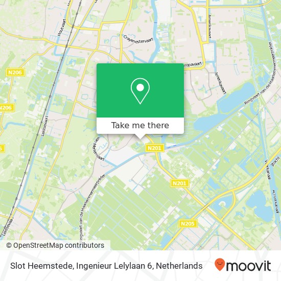 Slot Heemstede, Ingenieur Lelylaan 6 map