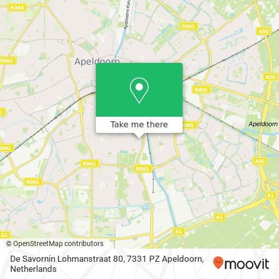 De Savornin Lohmanstraat 80, 7331 PZ Apeldoorn map