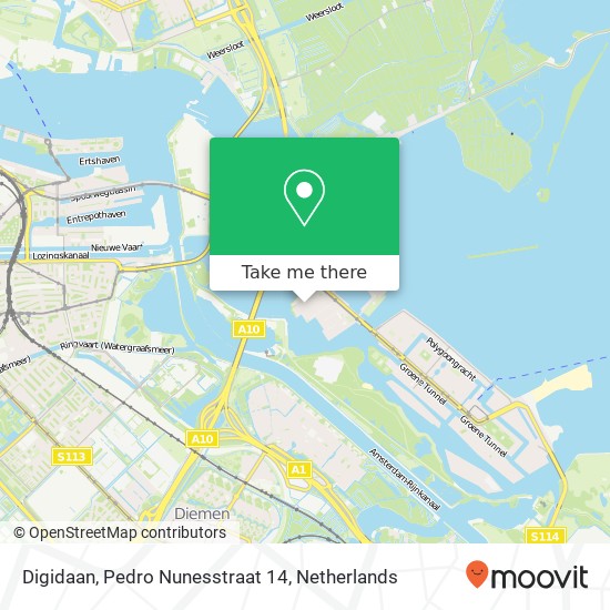 Digidaan, Pedro Nunesstraat 14 map