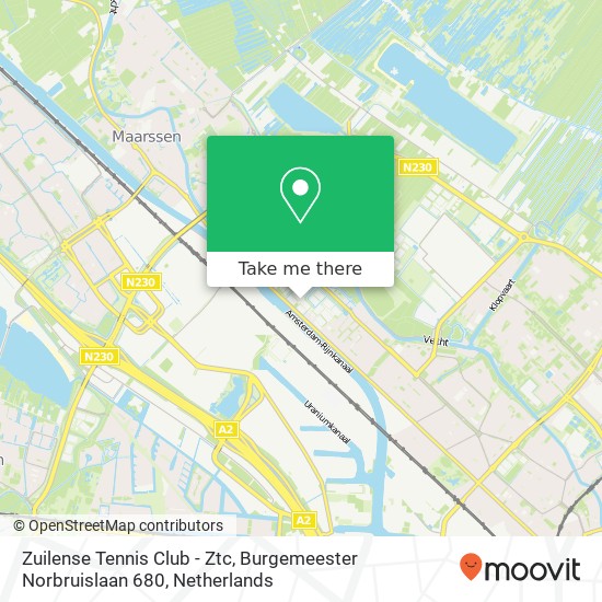 Zuilense Tennis Club - Ztc, Burgemeester Norbruislaan 680 map