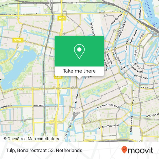 Tulp, Bonairestraat 53 map