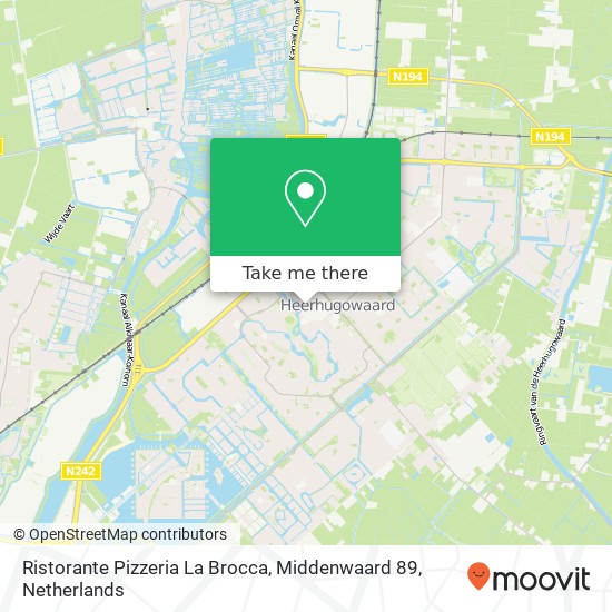 Ristorante Pizzeria La Brocca, Middenwaard 89 map