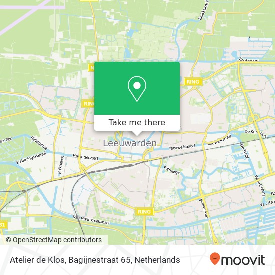 Atelier de Klos, Bagijnestraat 65 map