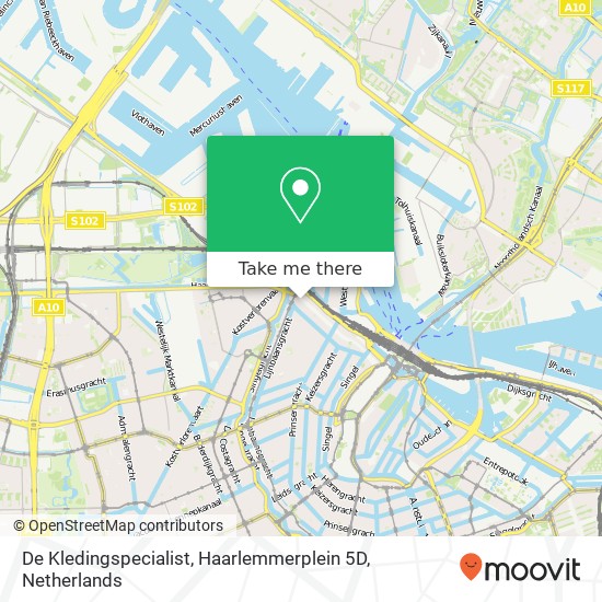 De Kledingspecialist, Haarlemmerplein 5D Karte