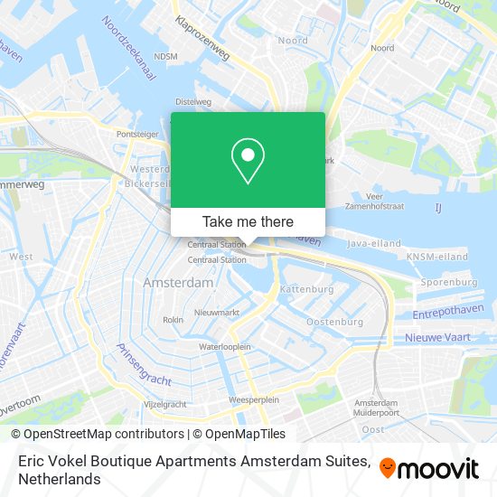 Eric Vokel Boutique Apartments Amsterdam Suites Karte