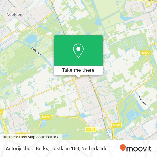 Autorijschool Burks, Oostlaan 163 map