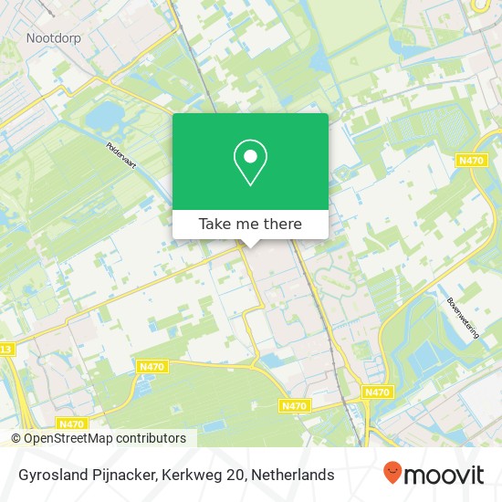 Gyrosland Pijnacker, Kerkweg 20 map